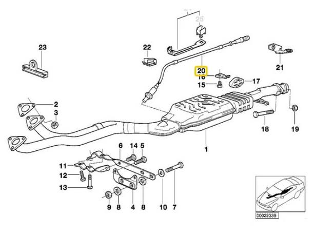 BMW Oxygen Sensor - Front 11781735499